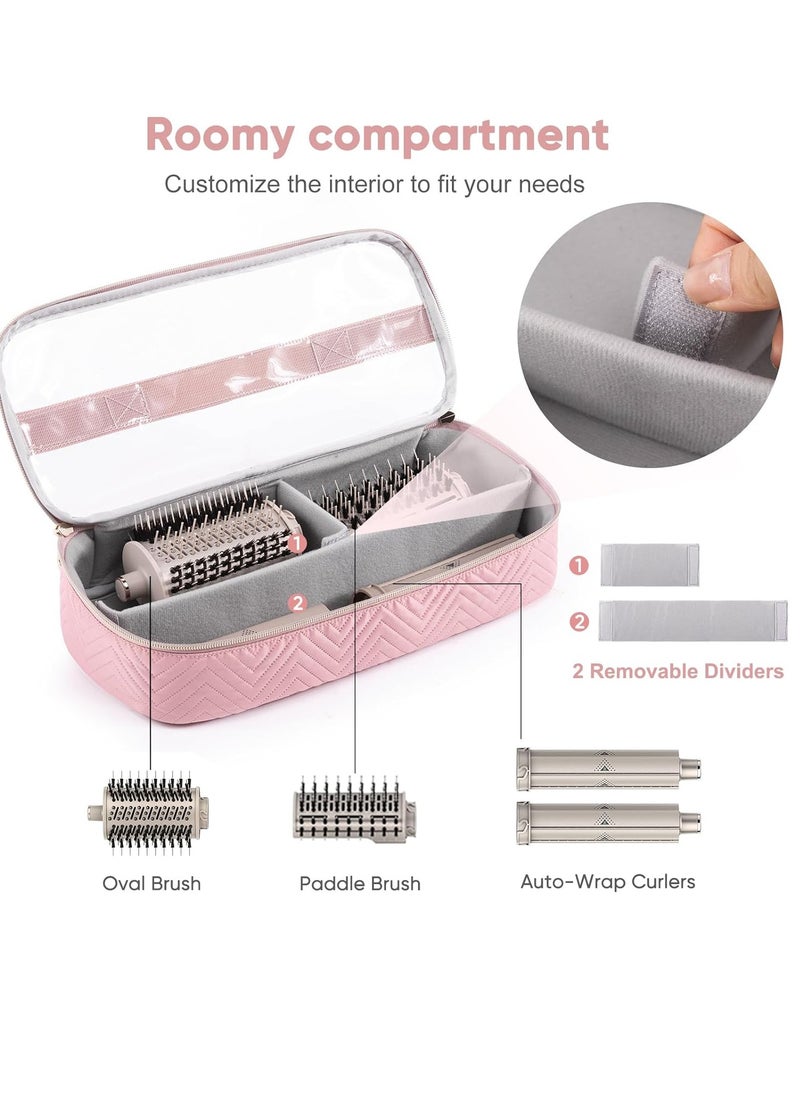 Hair Tools Travel Case with Black Hair Dryer Bag, Hair Tools Travel Carrying Case for Shark FlexStyle/SmoothStyle - Hair Air Wrap Dryer Case Flat Curling Iron Travel Organizer
