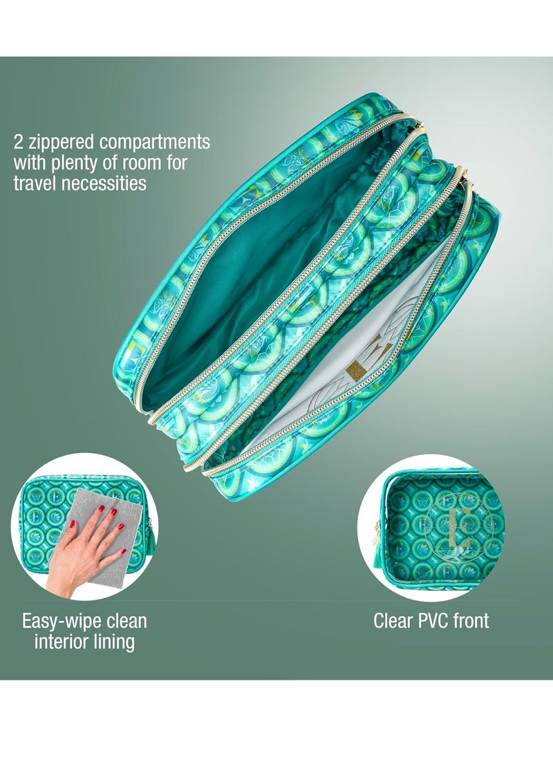 Wicked Elphaba Double Zip Organizer - Toiletry Bag - Makeup Bag - Travel Makeup Bag - Makeup Organizer - Gifts for her - Conair