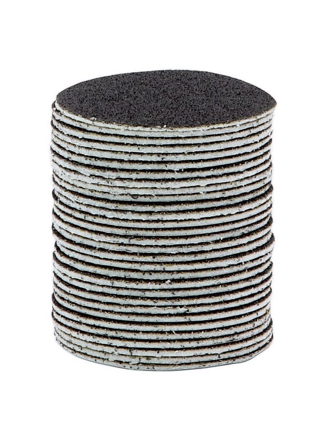 Round Black Coarse Grit Replaceable Sandpaper Refill Discs - Pedi File Easy Strip Peel Pads Refill For Electric Foot File Callus Remover - (100 Grit, 60Pcs)