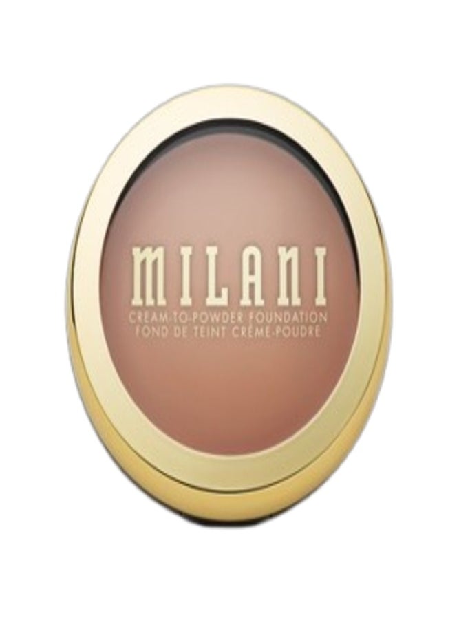 Milani Conceal + Perfect Smooth Finish Cream to Powder Foundation – 255 Sand| Full Coverage, Lightweight, Natural Matte Finish, Buildable Formula, Long-Lasting Wear, Vegan & Cruelty-Free