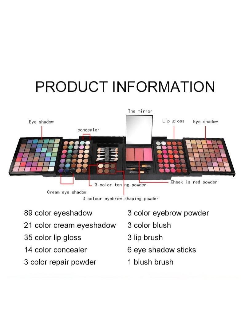 177 Color Eye Shadow Lip Color Powder Blusher Combination Makeup Plate Facelift Makeup Set Eye Shadow Plate