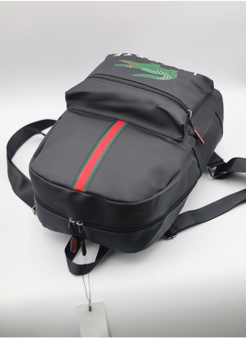 Lacoste backpack Printed with crocodile