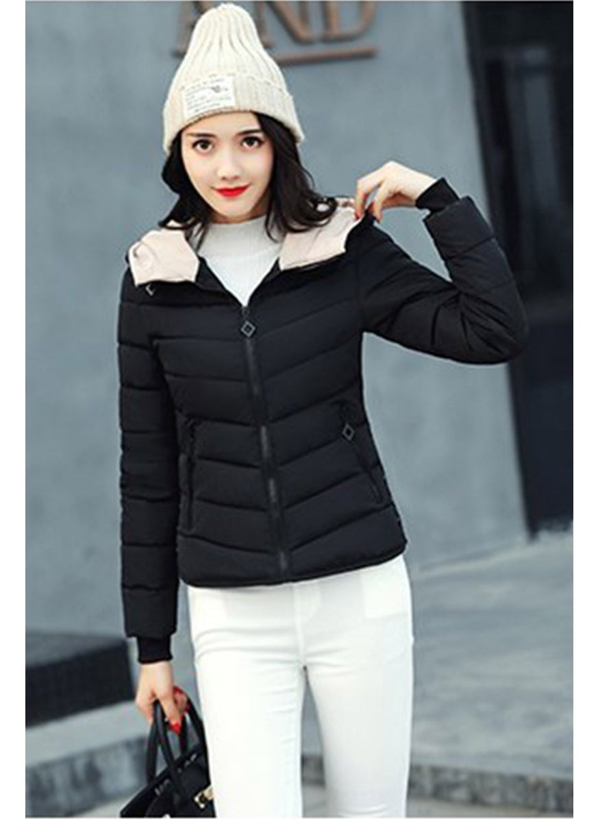 Winter Hooded Puffer Women's Coat