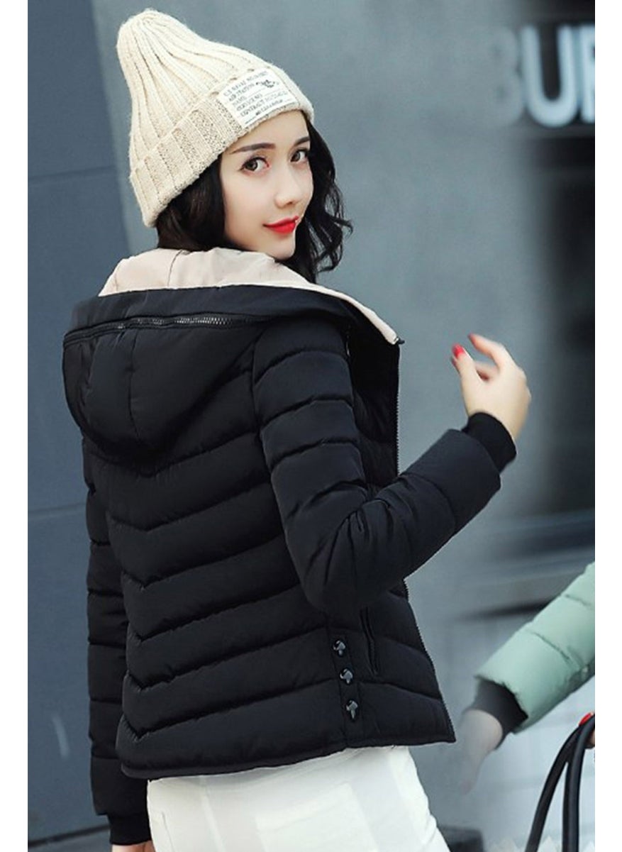 Winter Hooded Puffer Women's Coat