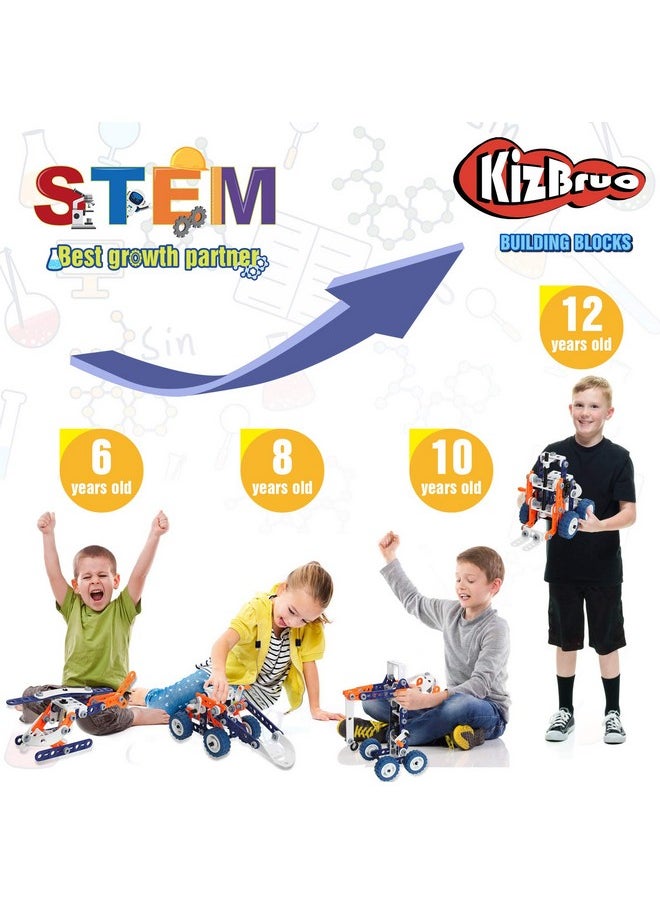 Building Toys For Boys Age 8-12, Boys Toys Age 6-8, Erector Set For Boys 6-8, 152Pcs Diy 12 In 1 Stem Toys For 7 8 9 Year Old Boy, Engineering Building Toys For 10 11 12 Year Old