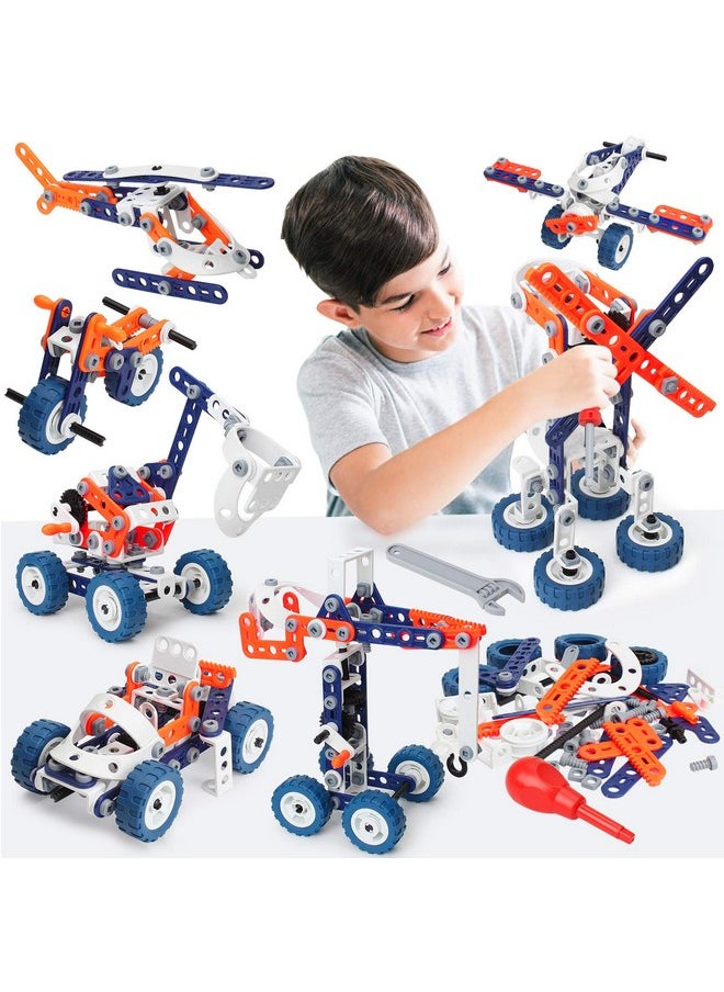 Building Toys For Boys Age 8-12, Boys Toys Age 6-8, Erector Set For Boys 6-8, 152Pcs Diy 12 In 1 Stem Toys For 7 8 9 Year Old Boy, Engineering Building Toys For 10 11 12 Year Old