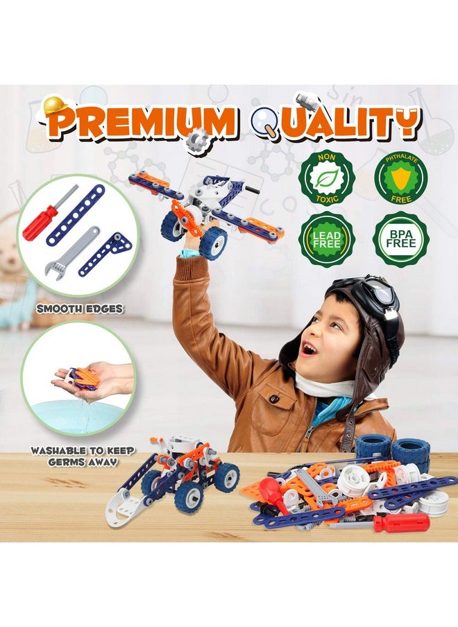 Building Toys For Boys Age 8-12, Boys Toys Age 6-8, Erector Set For Boys 6-8, 152Pcs Diy 12 In 1 Stem Toys For 7 8 9 Year Old Boy, Engineering Building Toys For 10 11 12 Year Old