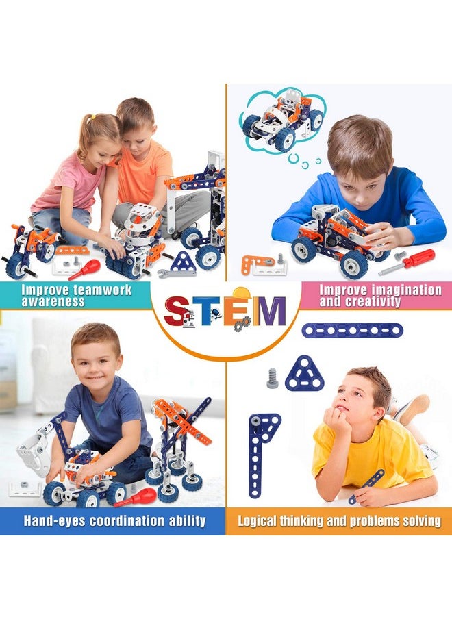 Building Toys For Boys Age 8-12, Boys Toys Age 6-8, Erector Set For Boys 6-8, 152Pcs Diy 12 In 1 Stem Toys For 7 8 9 Year Old Boy, Engineering Building Toys For 10 11 12 Year Old