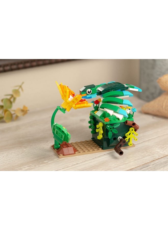 Hummingbird Building Blocks Set, Bird + Flower Motion Model Kit, Building Bricks Sets For Adults Or Kids 6 +, Home Decor, Quality Blocks Compatible With Lego & Major Brands, 226 Pieces