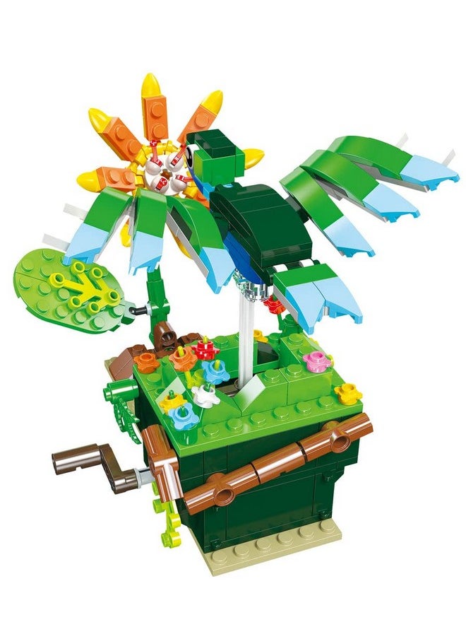 Hummingbird Building Blocks Set, Bird + Flower Motion Model Kit, Building Bricks Sets For Adults Or Kids 6 +, Home Decor, Quality Blocks Compatible With Lego & Major Brands, 226 Pieces