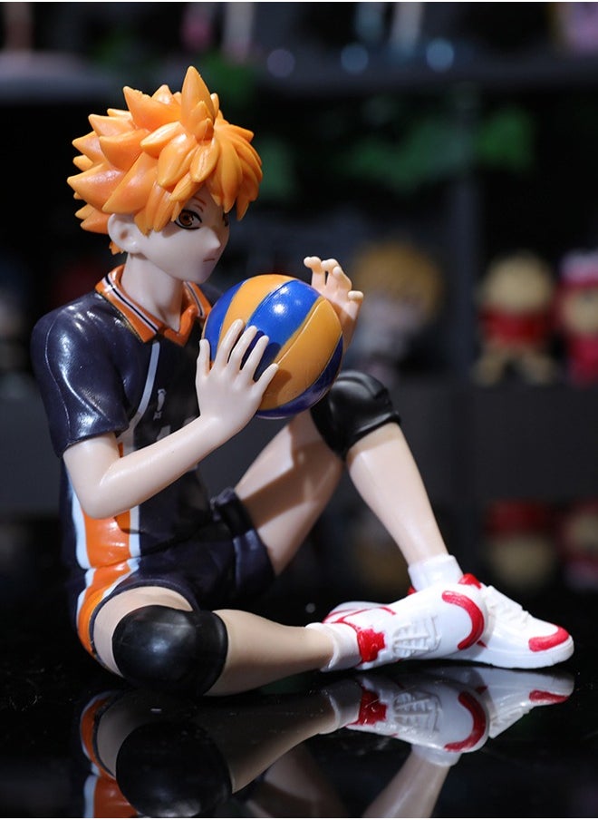 Anime Haikyuu Hinata Shoyo Action Figure, Hinata Shoyo Model Toy, Anime Figure Toy, PVC Character Figure Toys, for Desktop Decorations/Collectibles, Gifts for Fans, 12.5*10.5*9.5cm