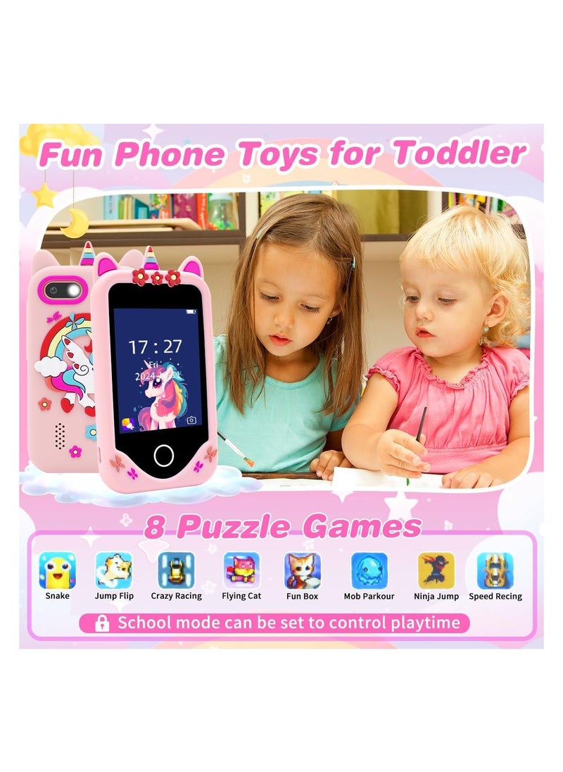 S5P Kids Smart Phone Toys, Touchscreen HD Dual Camera Cell Phone for Kids, Birthday Gifts