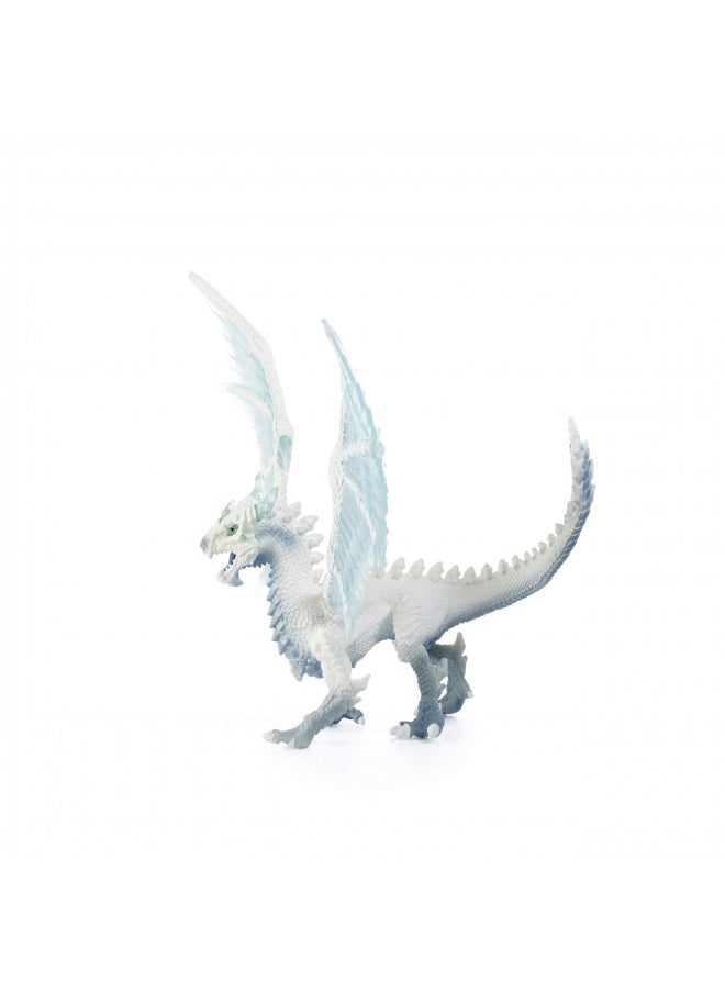 Schleich Eldrador Creatures Ice Dragon Toy Action Figure for Kids Ages 7-12,Blue, White