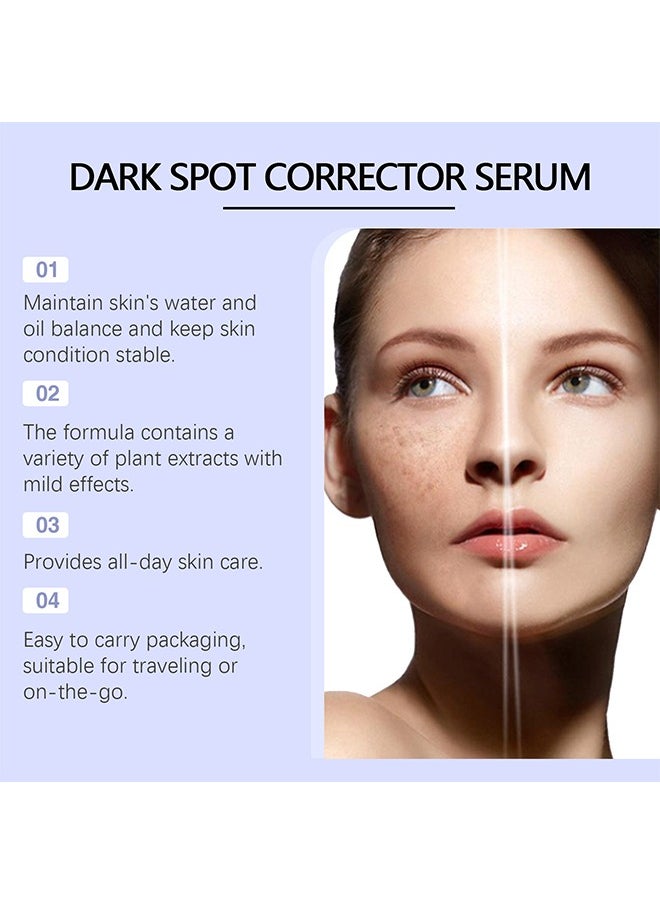 Dark Spot Corrector 360°Roller Face Serum，Roller Facial Dark Spot Remover to Brightening Skin Tone Moisturizing Repair and Improve Facial Dull Moisturizing Essence, 15ML