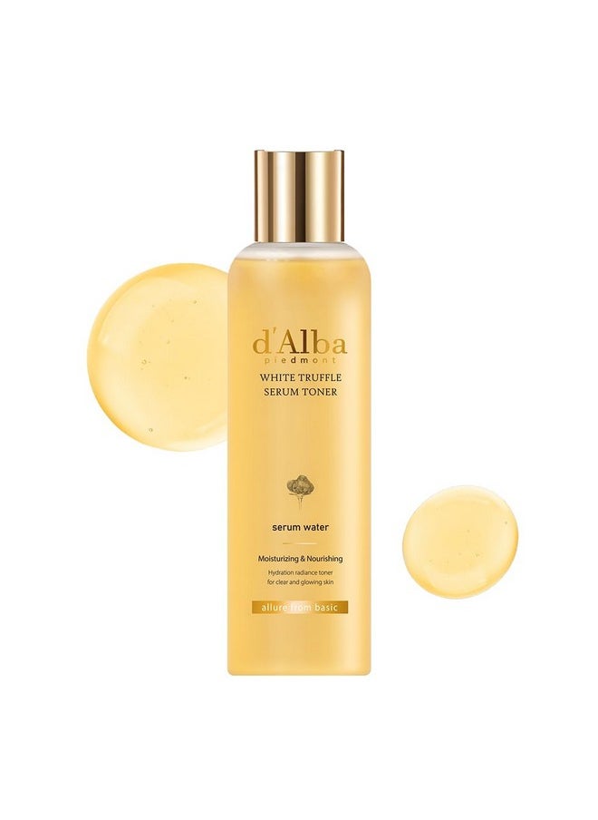 White Truffle Moisturizing Serum Toner, Glass Skin With Double Vitamin Skincare, Face Moisturizer, Korean Skin Care (6.08Fl. Oz)