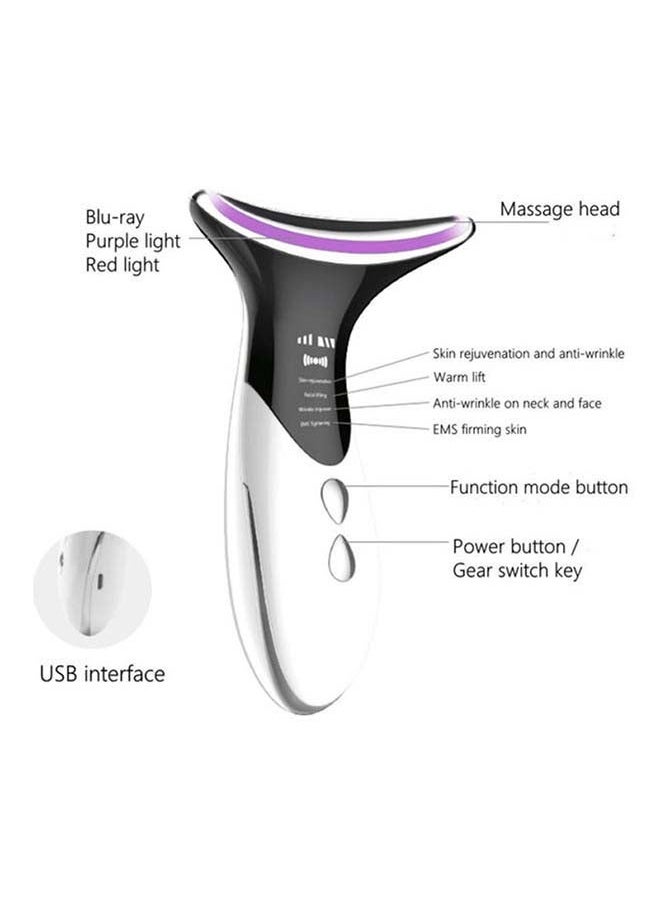 Double Chin Therapy Facial Lifting Vibration Neck Massager Multicolour