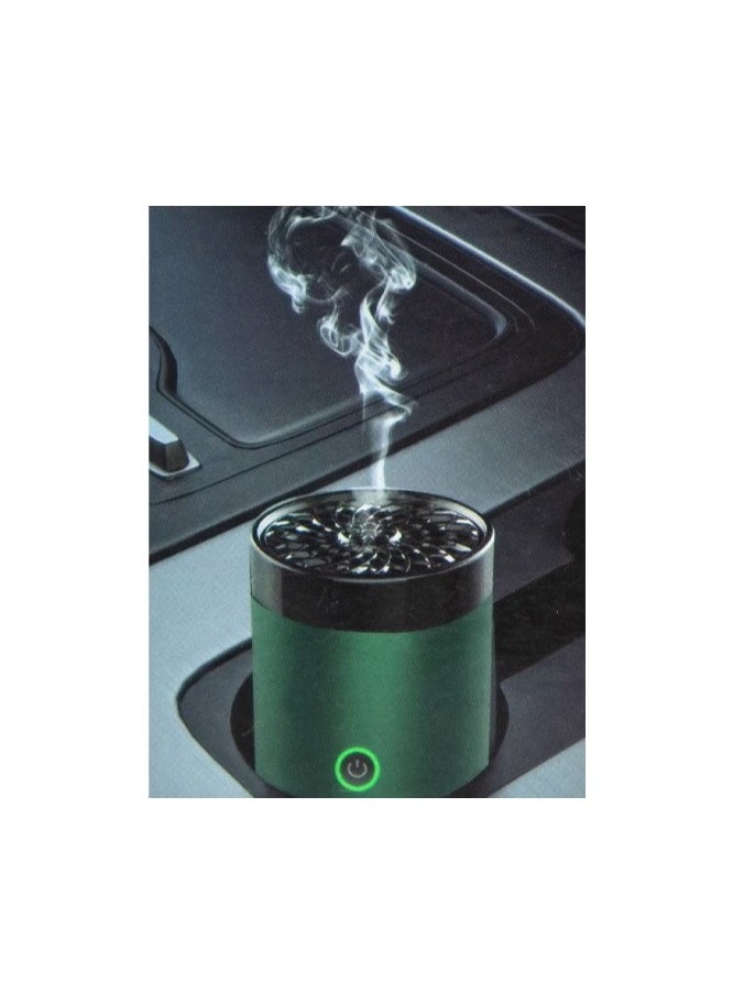 Electric Car Aroma Diffuser Rechargeable Strong Output Compression Atomization Green Lion Green