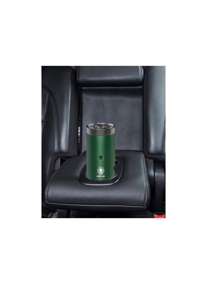 Electric Car Aroma Diffuser Rechargeable Strong Output Compression Atomization Green Lion Green