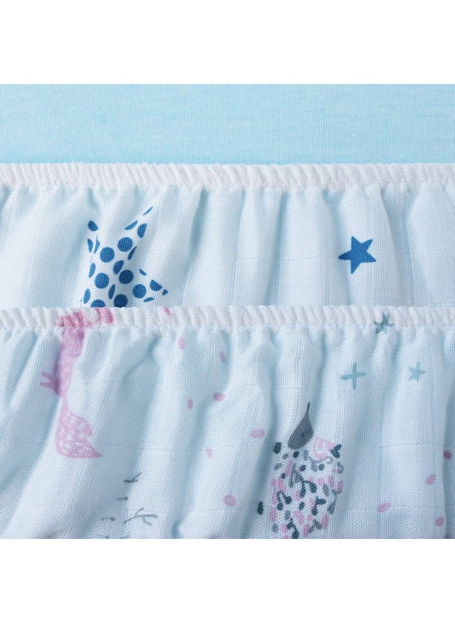 Muslin Bassinet Sheets Fit For Amke 3 In 1, Besrey, Bellababy, Evolur Stellar, Milliard, Tcbunny And Other Bedside Sleeper Bassinet - Star And Fox - 2 Pack