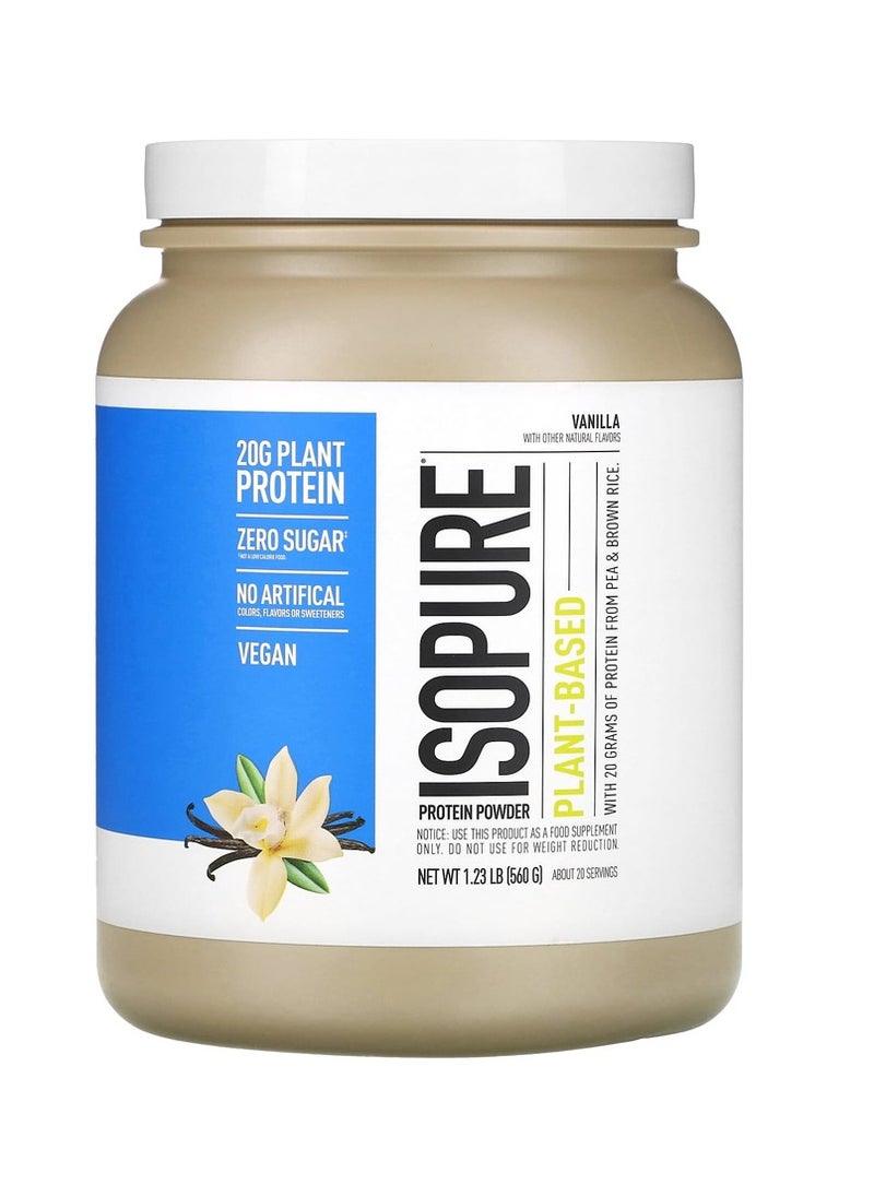 Isopure Plant-Based Protein Powder Vanilla 560g