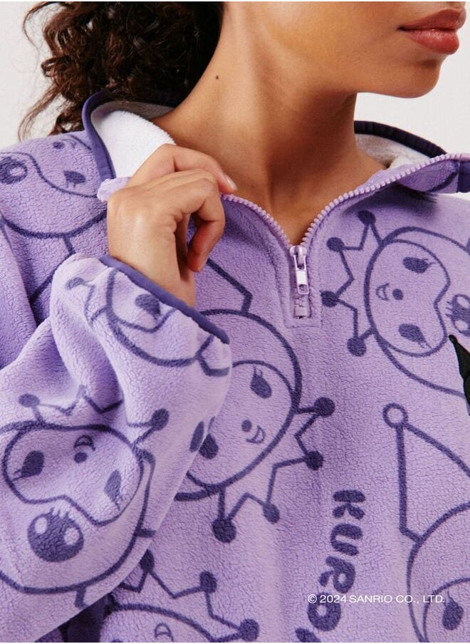 Kuromi fleece sweatshirt