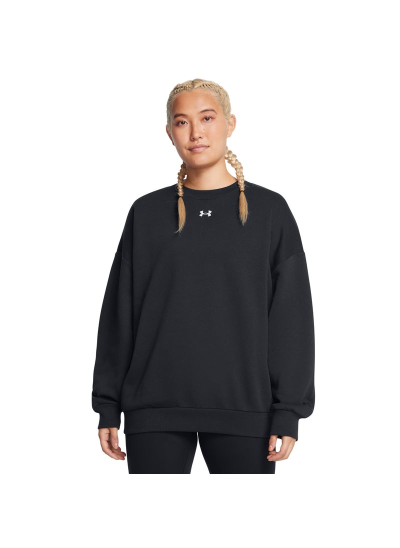 Women's UA Rival Fleece Oversized Crew Sweatshirt