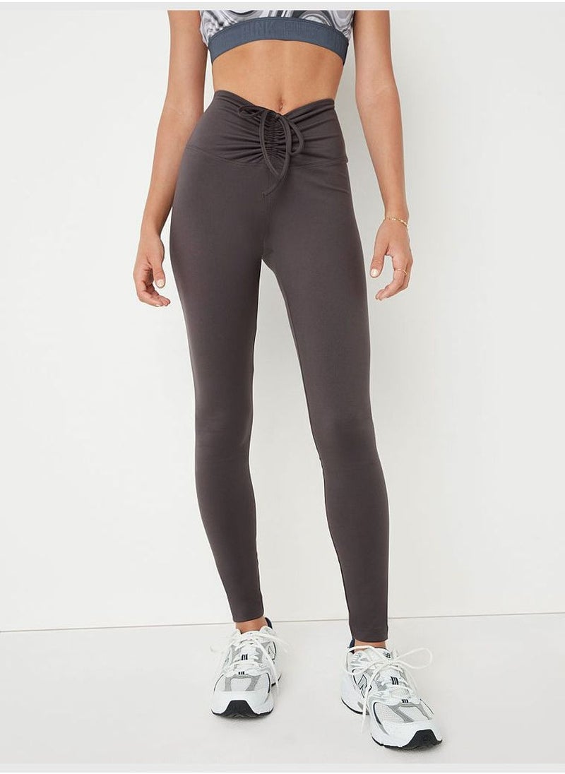 Adjustable Waist Ruched Leggings