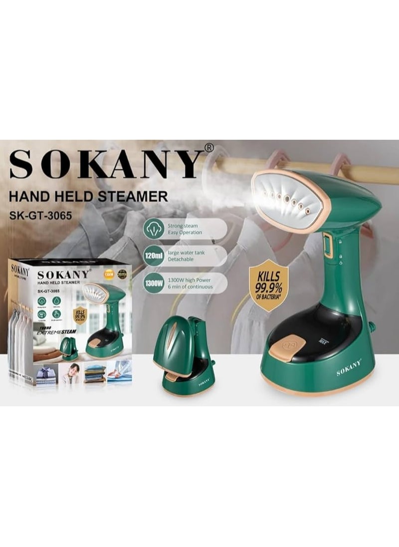 Sokany Sk-Gt-3065 Hand Held Extreme Steamer 120ML Water Tank Wrinkle Free Handheld Garment EXTREME Steamer 1470W High Power 2 Modes Multifunction Electric Steam