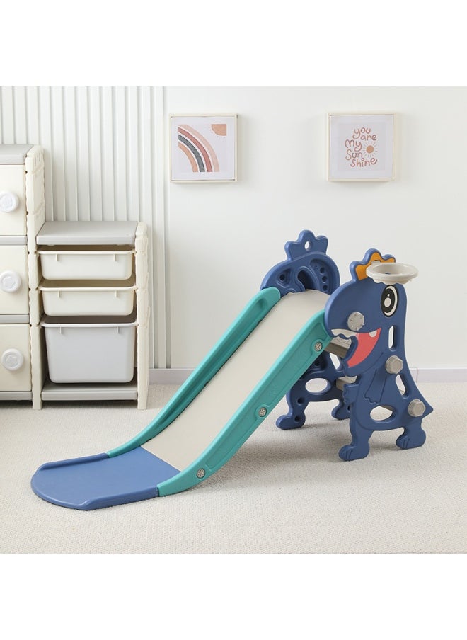 2 In 1 Children's Slide With Basketball Hoop