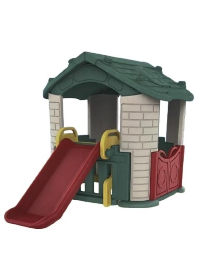 Play House with Slide - Green