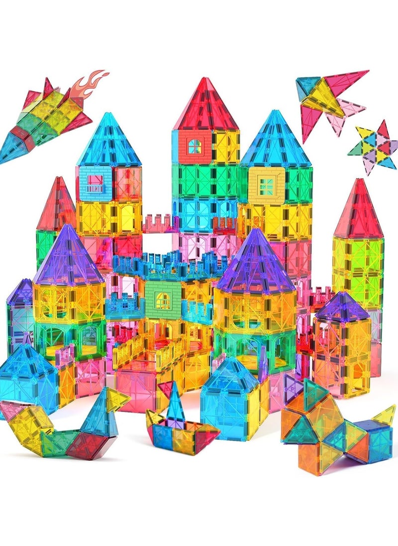 Magnetic Building Tiles, 70 Pcs 3D Magnetic Building Blocks Set for Kids, STEM Educational Preschool Magnet Toys for Toddlers Boys Girls