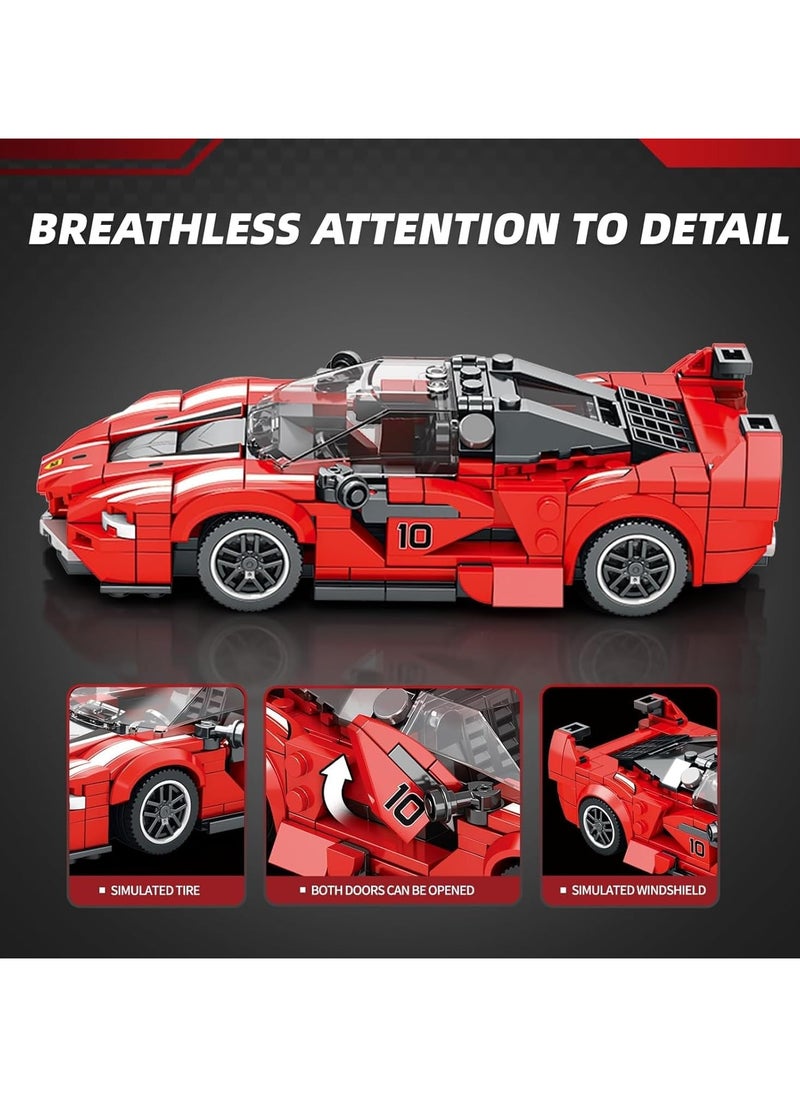 Sports Car Building Sets for Boys Adults, Collectible Mini Race Car Toy for Teens Kids Car Lovers, 1:24 Car Model, Ideal Gift for Birthday, Children‘s Day - 392pcs