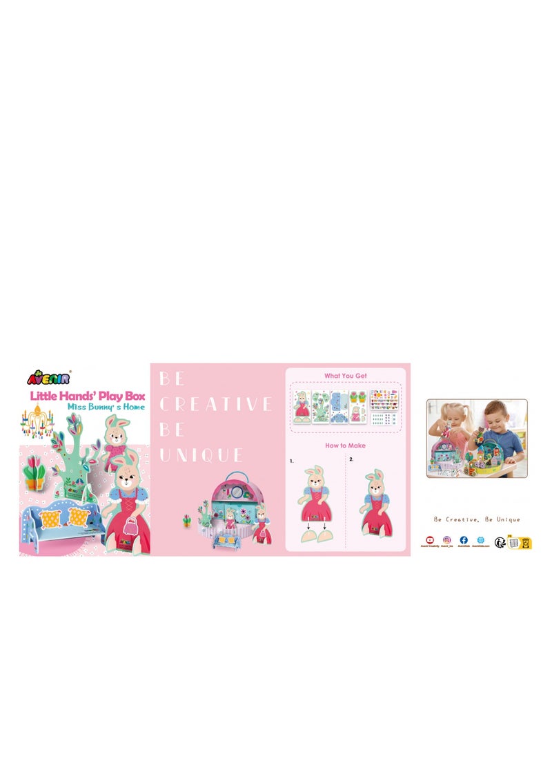 Avenir Little Hands Play Box Miss Bunny's Home