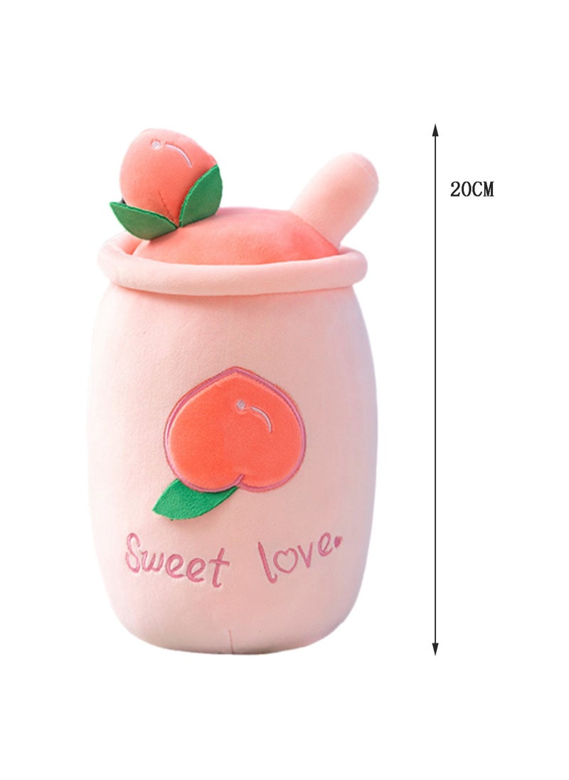 20 CM Cute Milk Tea Shape Plush Toy Soft Stuffed Cartoon Doll For Girls And Boys All Ages Gift (Style 2)