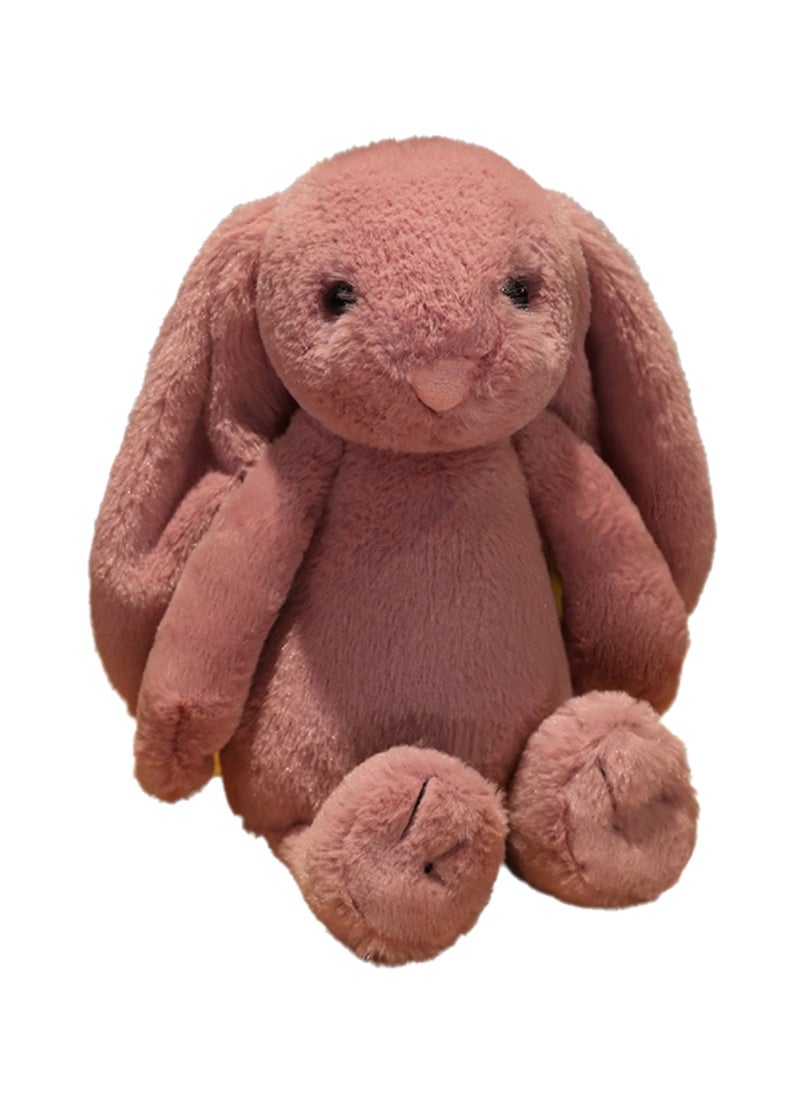 30 CM Cute Simulation Rabbit Plush Toy Soft Stuffed Cartoon Animal Doll For Girls And Boys All Ages Gift (Red)