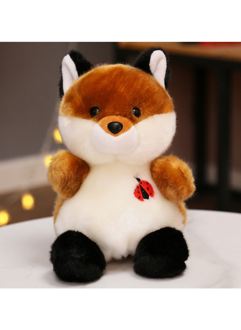 22 CM Cute Simulation Fox Plush Toy Soft Stuffed Cartoon Animal Doll For Girls And Boys All Ages Gift