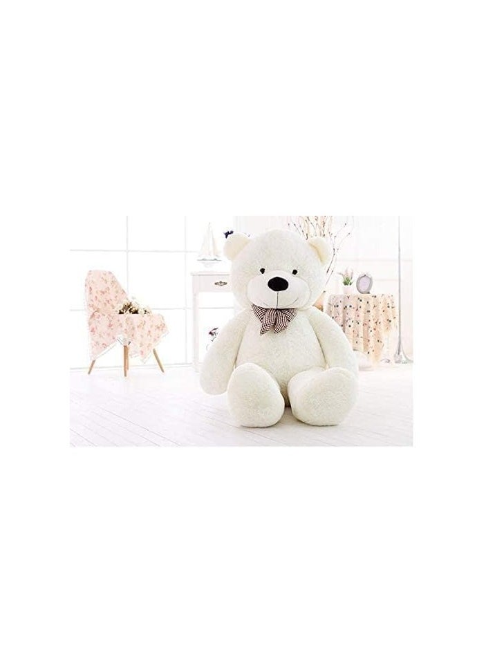 Giant Teddy Bear - 100cm White Plush Stuffed Toy Doll - Large Birthday Gift for Kids, Girlfriend, Wife - Adorable and Cuddly Companion for All Ages