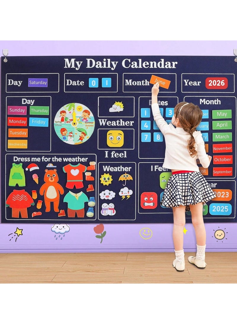 Interactive Felt Storyboard Set for Kids - Educational Wall Hanging Toy for Early Learning and Development, Featuring Fun Animal Figures and Engaging Storytelling, Ideal for Ages 3+