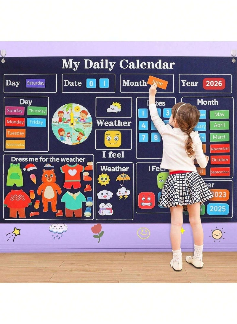 Interactive Felt Storyboard Set for Kids - Educational Wall Hanging Toy for Early Learning and Development, Featuring Fun Animal Figures and Engaging Storytelling, Ideal for Ages 3+