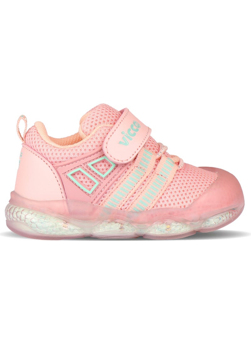 Orante Lighted Girls First Step Powder Sports Shoes