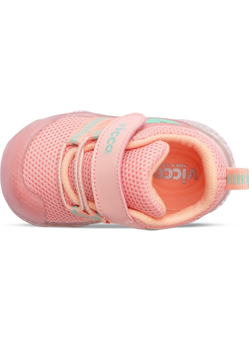 Orante Lighted Girls First Step Powder Sports Shoes