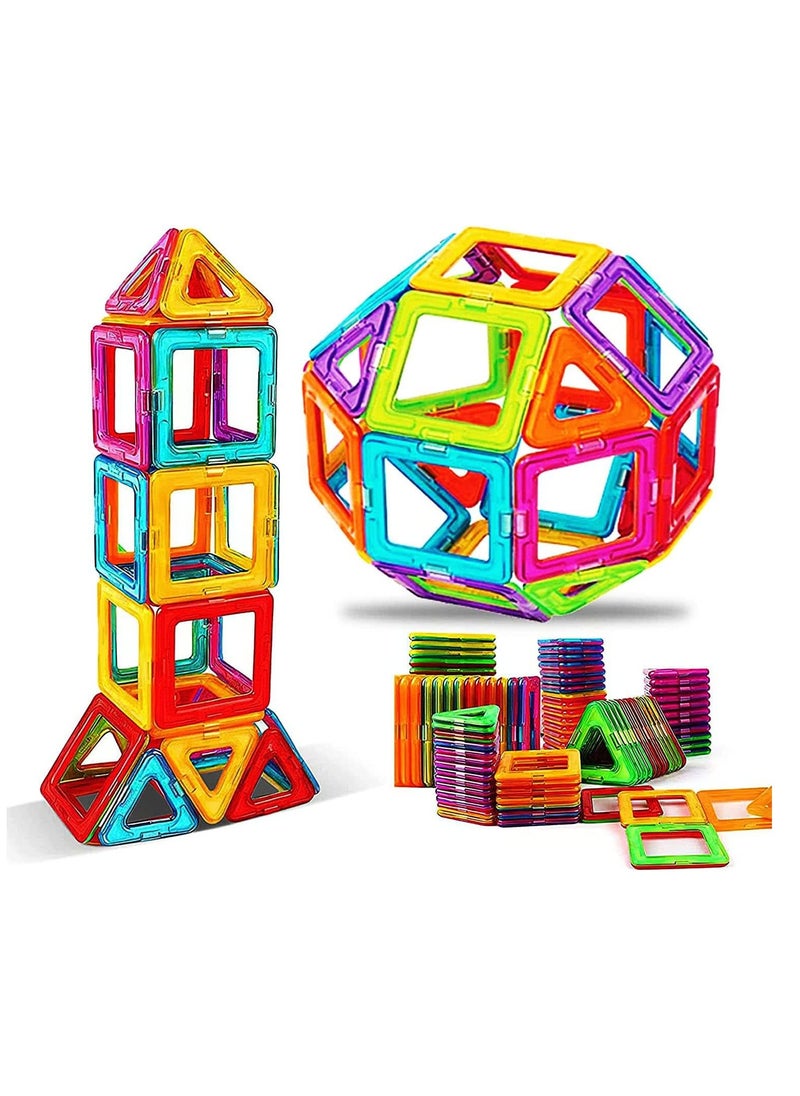 Magnetic Blocks Tough Building Tiles STEM Toys for 3+ Year Old Boys and Girls Learning by Playing Games for Toddlers Kids Toys Compatible with Major Brands Building Blocks(50Pcs)