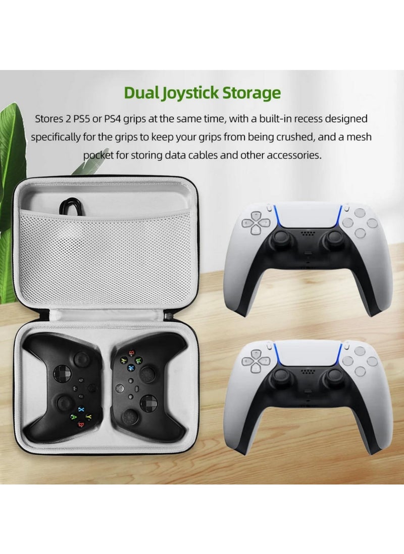 Dual Controllers Carrying Bag For Sony PS4 PS5 Gamepad Nylon Storage Case Shockproof Protective Handbag For Switch Pro/Xbox