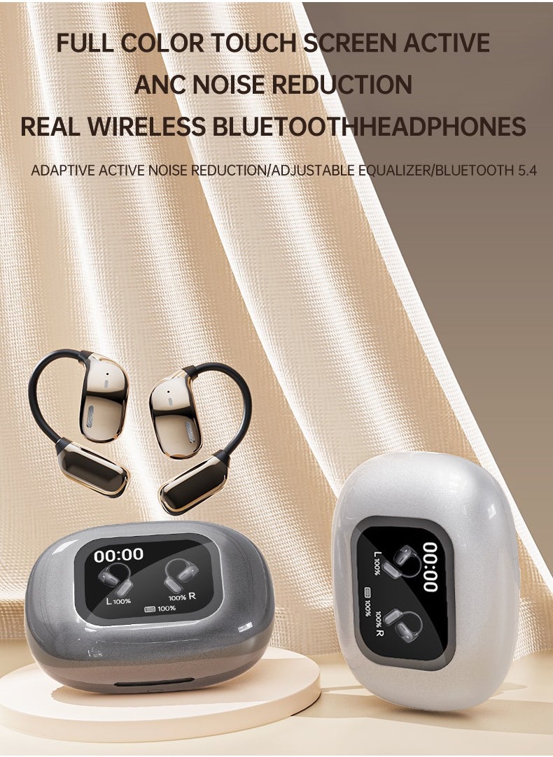 Intelligent Real-Time Translation Wireless Bluetooth Earbuds, HIFI Sound Quality, Ultra-Long Battery Life, Bluetooth 5.4, 150+ Languages Supported, 5-7 Hours Playtime, 60+ Days Standby, Comfortable Silicone Design, UVC Sterilization with 99.9% Effectiveness