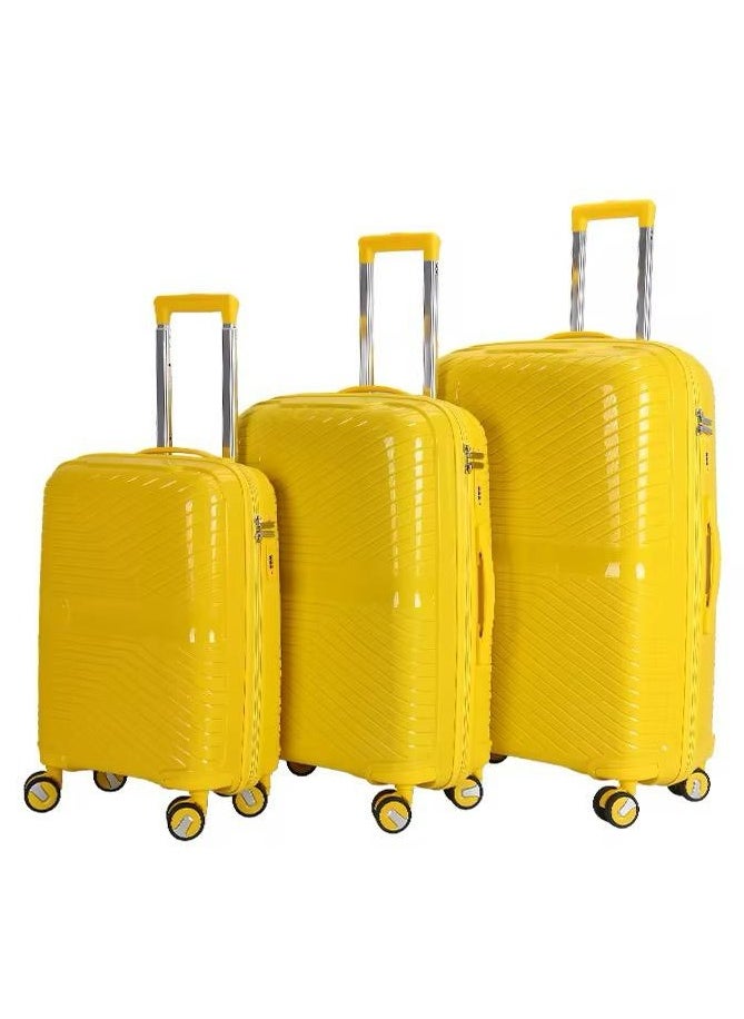 3Piece Polypropylene Luggage Set – Durable, Lightweight, and Expandable for Stress-Free Travel