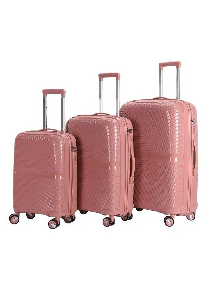 3Piece Polypropylene Luggage Set – Durable, Lightweight, and Expandable for Stress-Free Travel