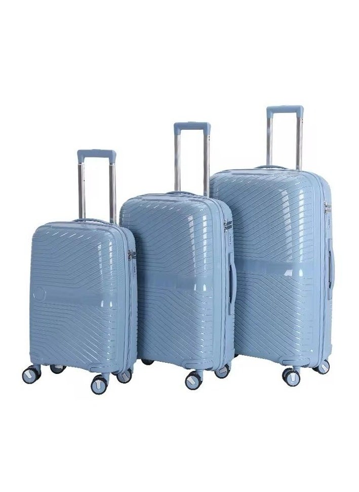 3Piece Polypropylene Luggage Set – Durable, Lightweight, and Expandable for Stress-Free Travel