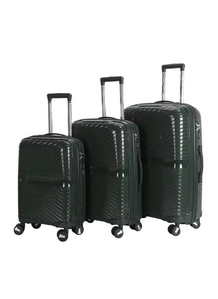 3Piece Polypropylene Luggage Set – Durable, Lightweight, and Expandable for Stress-Free Travel