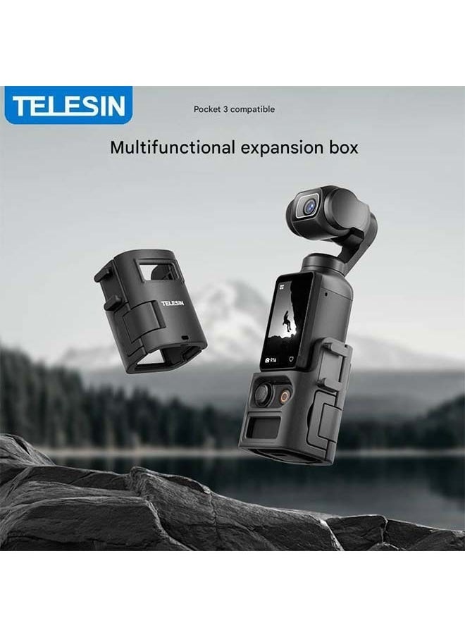 TELESIN Metal Extension Bracket & Universal Mounting Adapter Frame Compatible with DJI Pocket 3