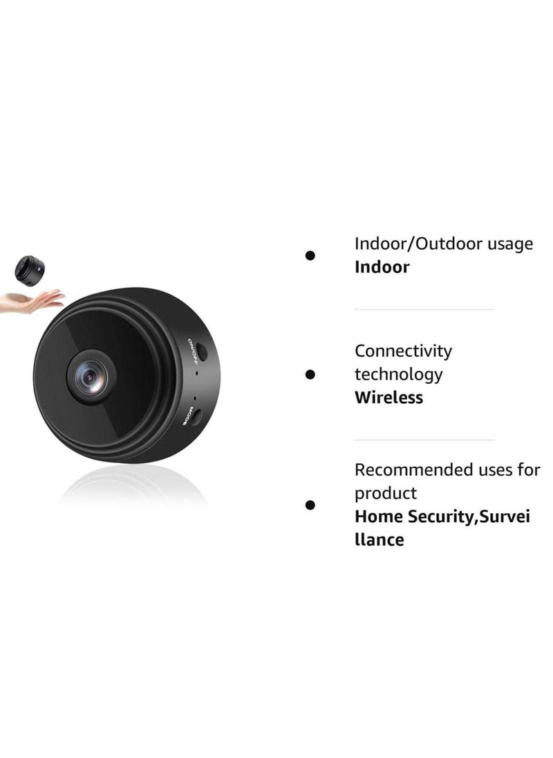 Mini Security Camera, 1080P High Definition Video Camera, Home Office Security Camera, Night Motion Detection